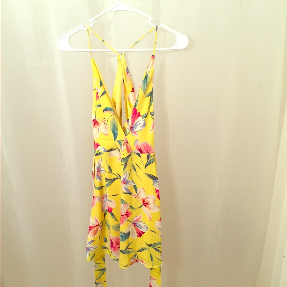 Yellow Floral Dress